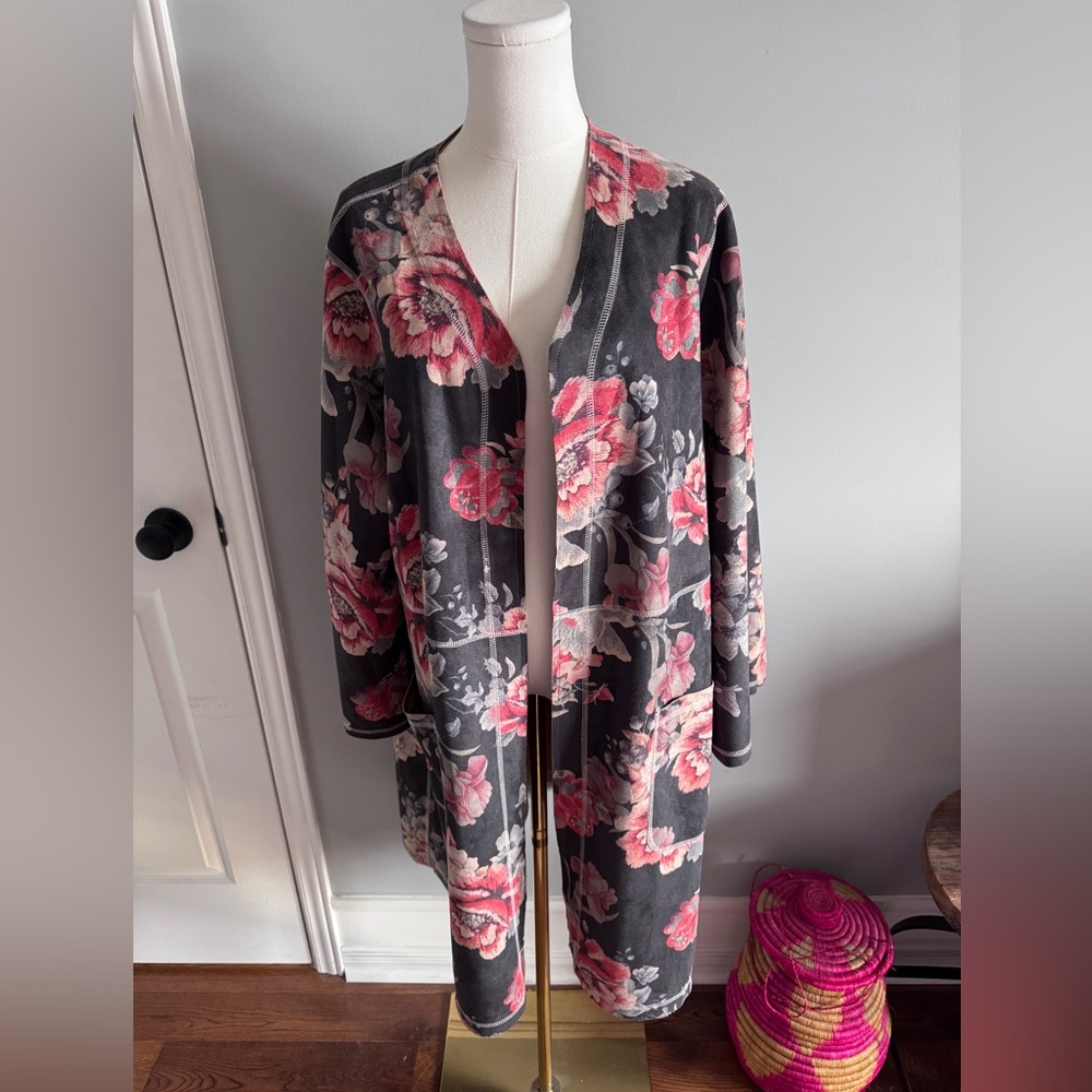 floral kimono style jacket